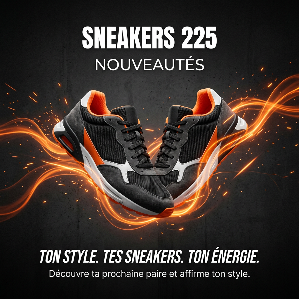 Nouveautés Sneakers 225. Ton style. Tes sneakers. Ton énergie.